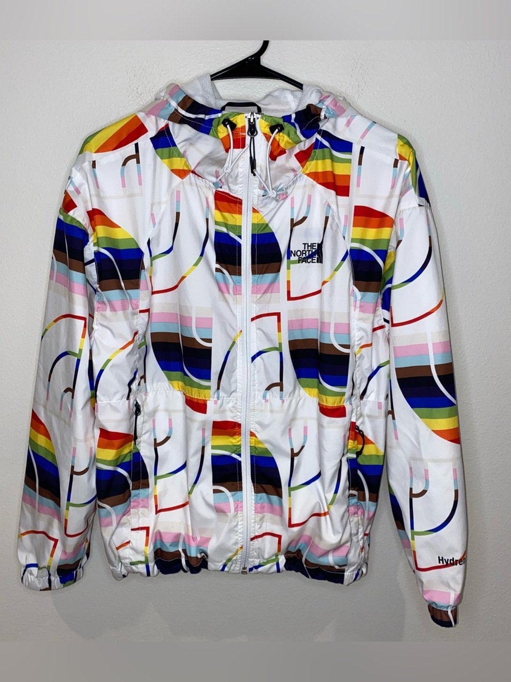 The North Face Hydrenaline Windfall Jacket Rainbow Pride Windbreaker Woman’s M